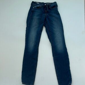 Lightly worn, Size 27, dark blue, jeans